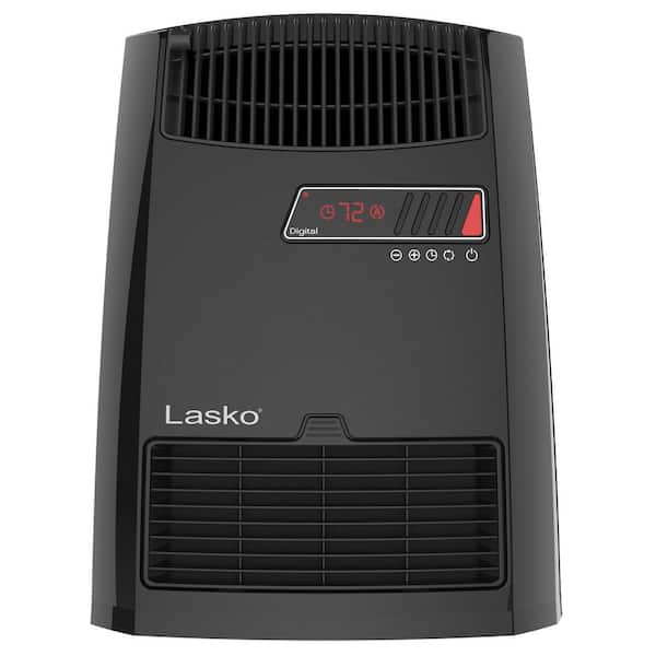 13 in. 1500-Watt Electric Digital Ceramic Space Heater with Warm Air Motion Technology and 8-Hour Timer