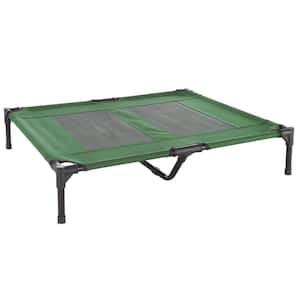 Large Green Elevated Pet Bed