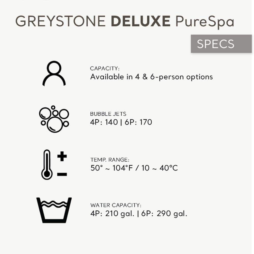 Intex PureSpa Plus Gray Inflatable Square Hot Tub Spa with Maintenance Kit