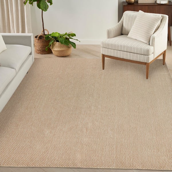 Tulum Taupe 8 ft. x 10 ft. All-Over Design Contemporary Area Rug