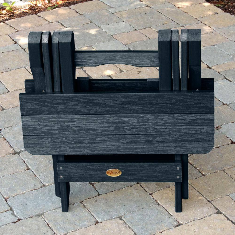 Federal Blue Poly Lumber Adirondack Folding Side Table