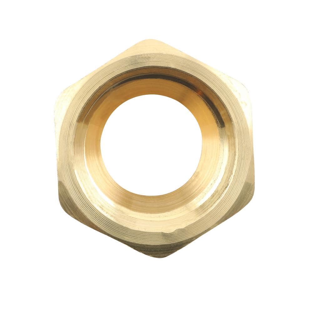 1/2" Flare Brass Nut Fitting for High Pressure Applications (2-Pack)