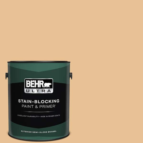 BEHR ULTRA 1 gal. #M250-3 Apple Turnover Semi-Gloss Enamel Exterior Paint & Primer