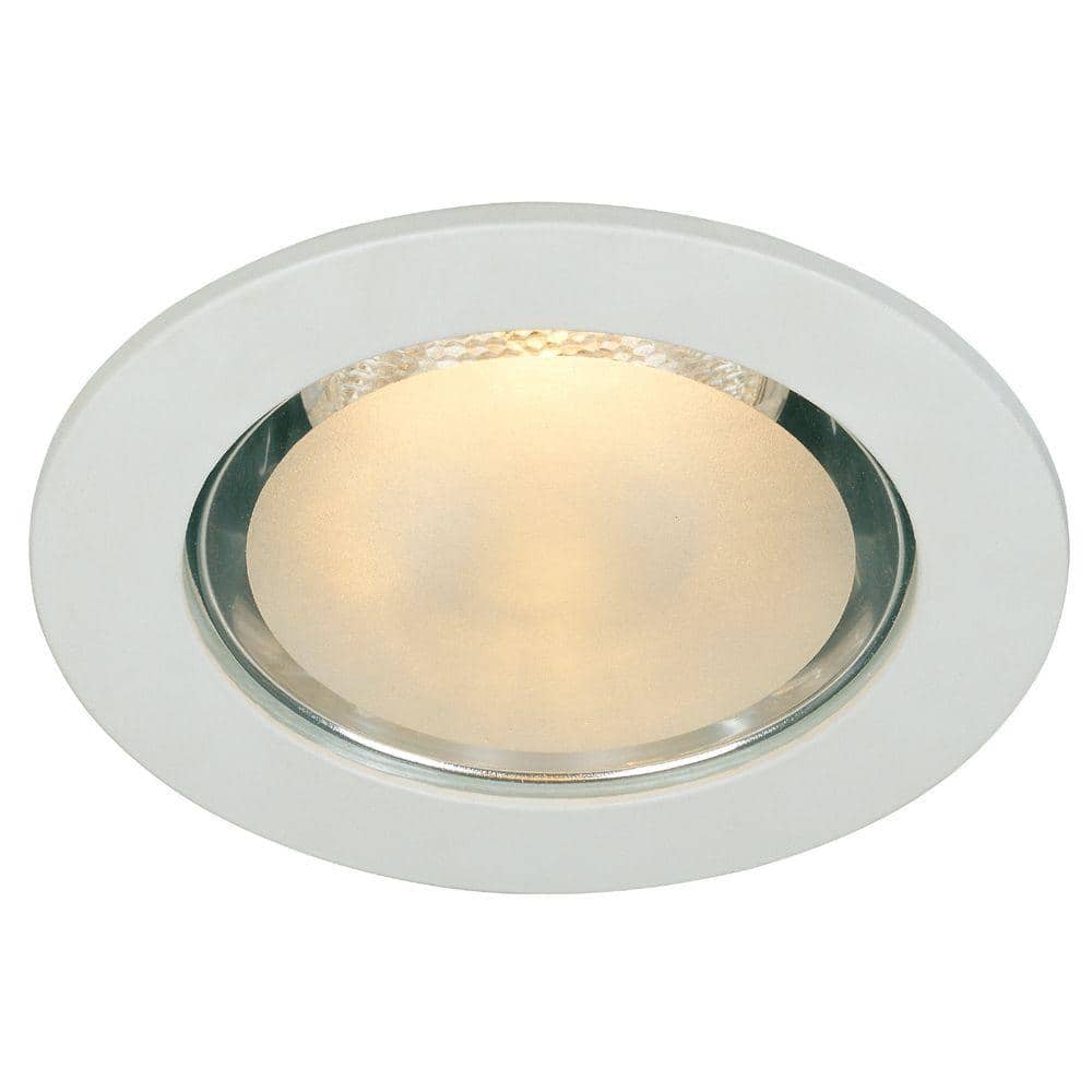 Commercial Electric 4 In White Shower, Bathroom Recessed Lighting Home Depot
