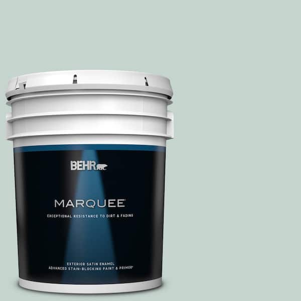 BEHR MARQUEE 5 gal. #N430-2 Natures Reflection Satin Enamel Exterior Paint & Primer