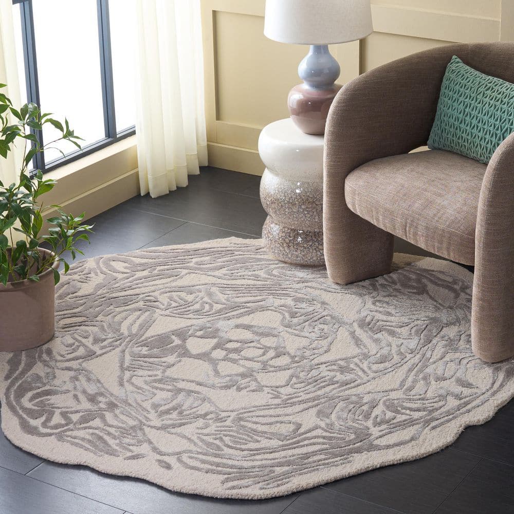 Fifth Avenue 4 ft. x 4 ft. Specialty Ivory/Gray Abstract Lines Area Rug price history on PriceWatchPro