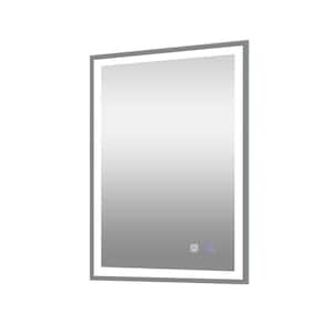36.00 in. W x 24.00 in. H Rectangular Frameless Anti-Fog Wall Mount Bathroom Vanity Mirror in White