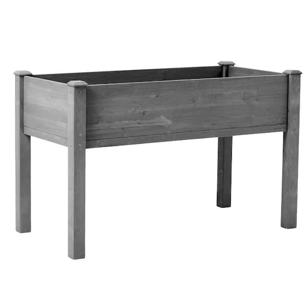 48 x 24 x 30 in. Raised Garden Bed Wood Planter Box with Legs Raised Bed