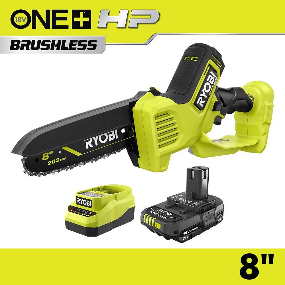 RYOBI ONE+ HP 18V Brushless 8 in. Battery Compact Pruning