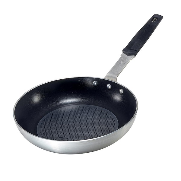 Moneta Pro Protection Base 13 in. Round Fry Pan without Lid Black