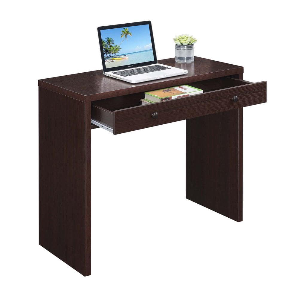 Espresso 36" Contemporary Home Office Desk with Drawer