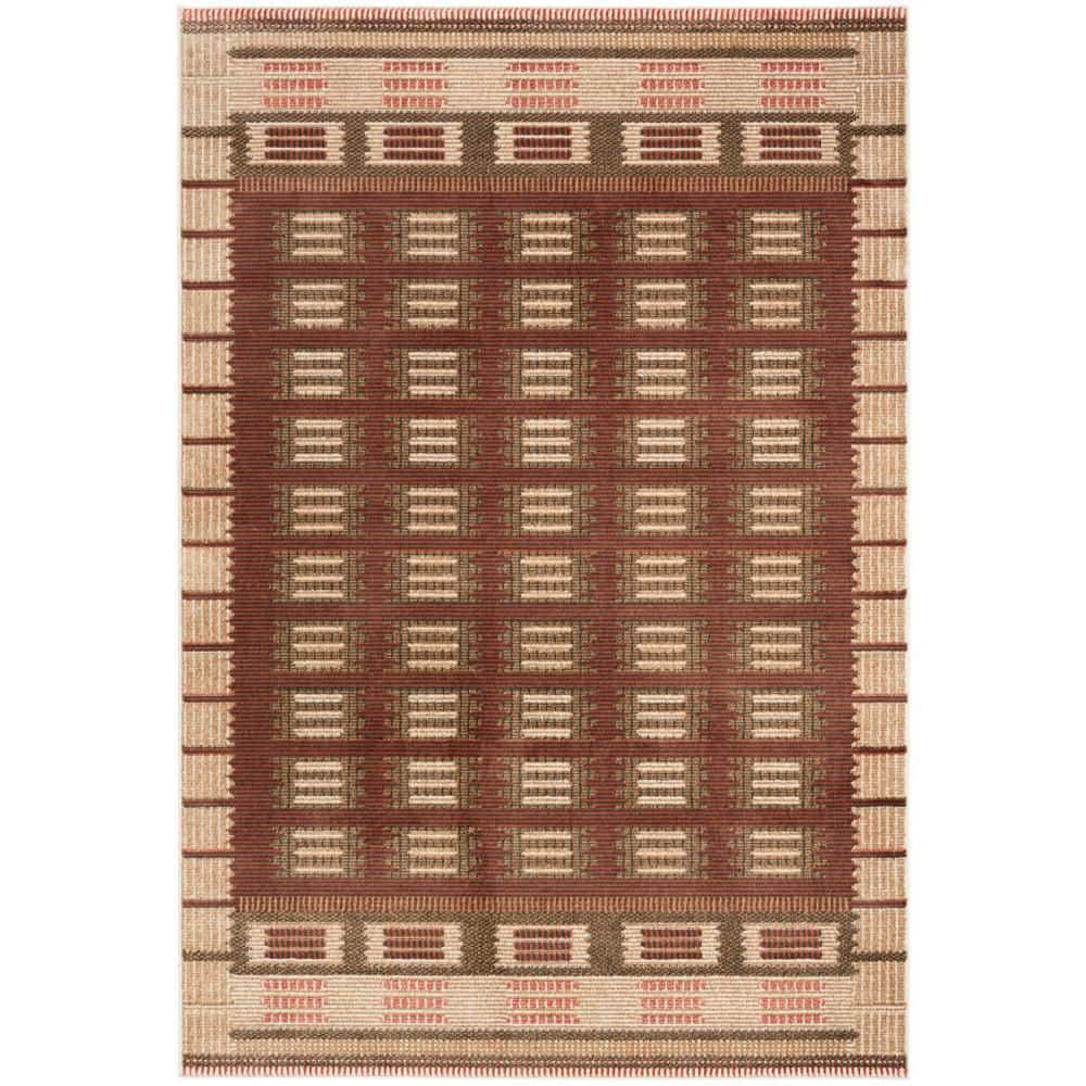 Nordic Rust 3 ft. x 5 ft. Linear Contemporary Area Rug price history on PriceWatchPro