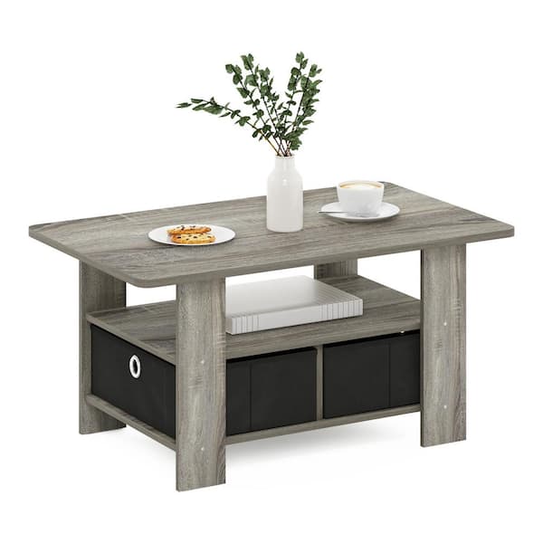 Furinno coffee table with bins online