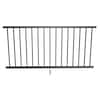 FORTRESS Inspire Railing 32.5 in. H x 6 ft. W Aluminum Black Sand Level  Panel 58132698 - The Home Depot