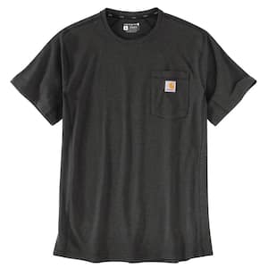 Carhartt Men's X-Large Carbon Heather Cotton/Polyester Force Relaxed Fit  Midweight Short Sleeve Pocket T-Shirt 104616-CRH - The Home Depot