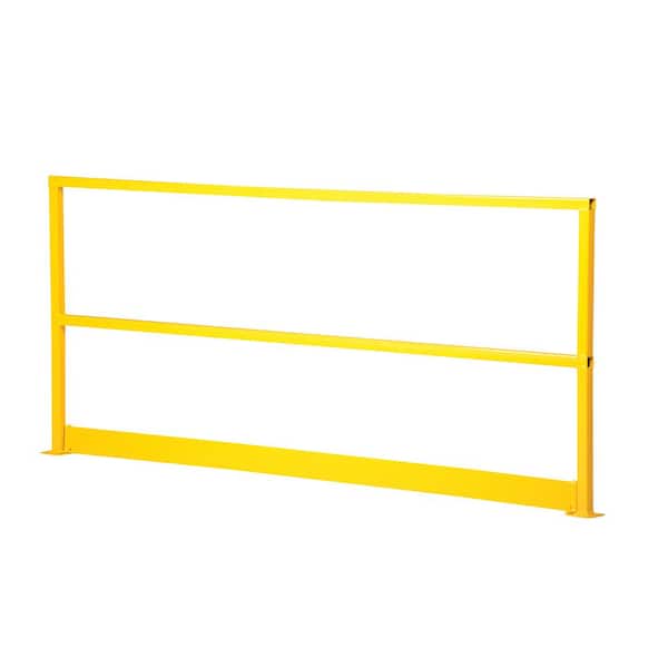 Vestil 7 ft. Square Steel Safety Handrail with Toeboard