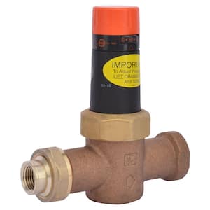 Tectite 3/4 in. Bronze Double Union Push-To-Connect Water Pressure Regulator  with Gauge FSBPRV34WG - The Home Depot