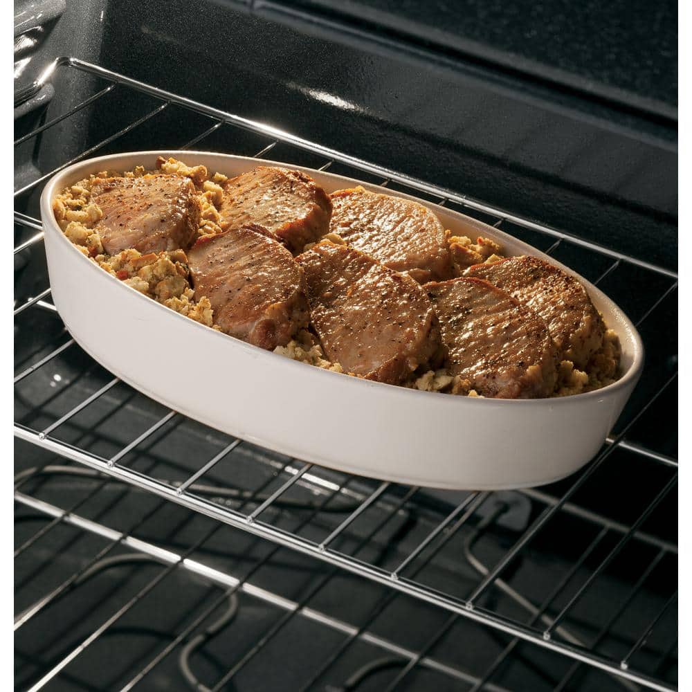 30" Black and Stainless Steel Freestanding Electric Range