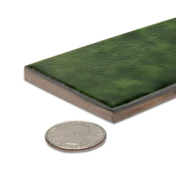 Merola Tile Menorca Tourmaline 3 in. x 13 in. Ceramic Wall Tile