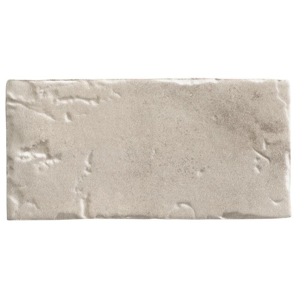 Ivy Hill Tile Tripoli Dove Gray 3.93 in. x 0.35 in. Matte Terracotta Look Ceramic Wall Tile Sample