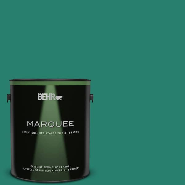 BEHR MARQUEE 1 gal. #P440-7 Mermaid Sea Semi-Gloss Enamel Exterior Paint & Primer