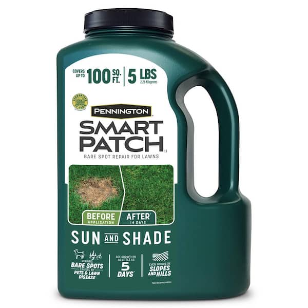 Smart Patch Sun and Shade North 5 lb. 100 sq. ft. Grass Seed Bare Spot Repair with Mulch and Fertilizer