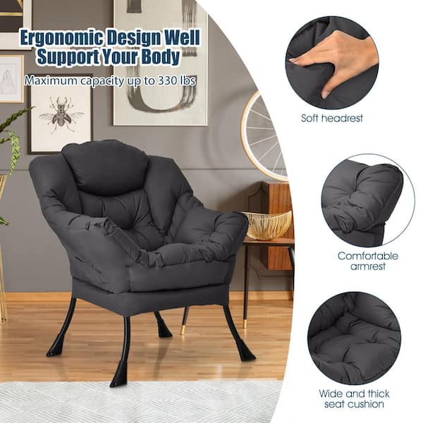 Latte Fabric Deluxe 2 to 1 Mechanical Height Adjustable Arms Chair