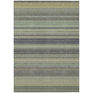 Chantille ACN527 Sage 2 ft. 6 in. x 3 ft. 10 in. Machine Washable Indoor/Outdoor Geometric Area Rug