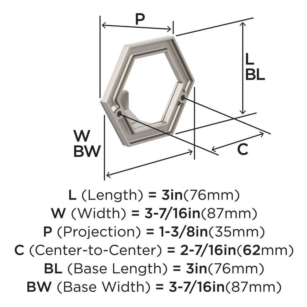 Satin Nickel Single Prong Decorative Wall Hook