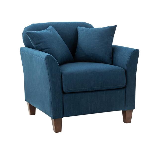 ARTFUL LIVING DESIGN Ida Blue Armchair with Pillows