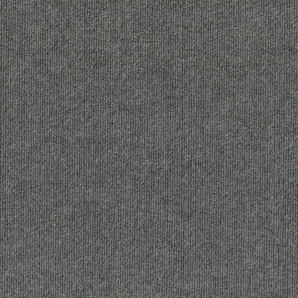 Elevations-Sky Gray -12 ft. Wide x Cut to Length 15 oz. SD Polyester Texture Indoor/Outdoor Needlepunch Carpet