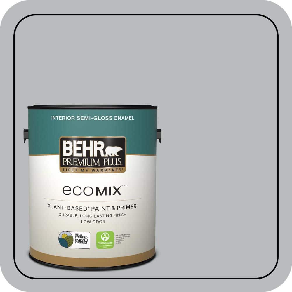 1 gal. #PPU18-05 French Silver Semi-Gloss Enamel EcoMix Plant-Based Interior Paint & Primer price history on PriceWatchPro