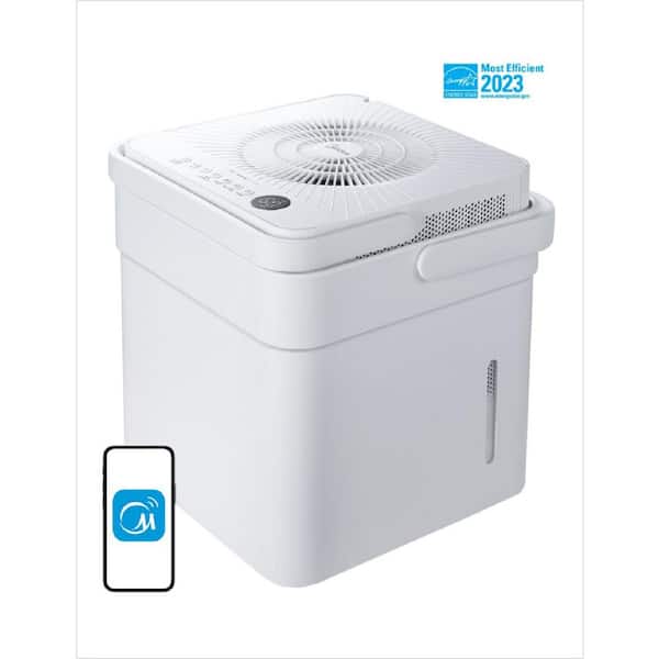 Midea 35-Pint CUBE Smart Dehumidifier with Pump, 3x More Water Capacity,  ENERGY STAR Most Efficient for up to 1,500 sq. ft. MAD35S1QWT - The Home  Depot