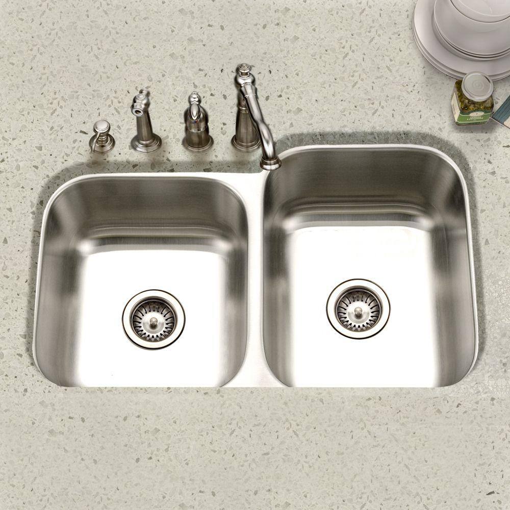 Stainless Steel Double Bowl Undermount Kitchen Sink