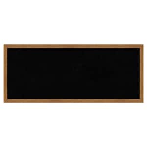 Carlisle Blonde Narrow Wood Framed Black Corkboard 31 in. x 13 in. Bulletine Board Memo Board