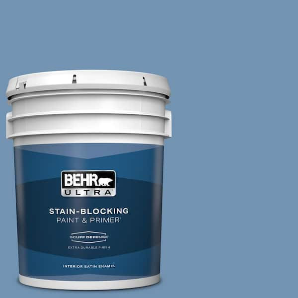 BEHR ULTRA 5 gal. #T13-5 Belladonna Extra Durable Satin Enamel Interior Paint & Primer