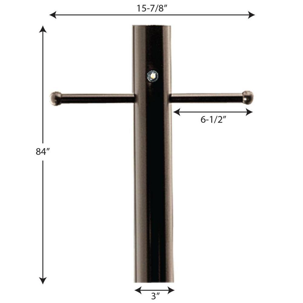 Antique Bronze 7' Aluminum Outdoor Post with Energy-Saving Photocell