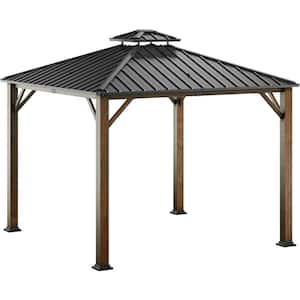 Hyland 9 ft. x 9 ft. Hard Top Outdoor Gazebo Canopy with Roof Vent
