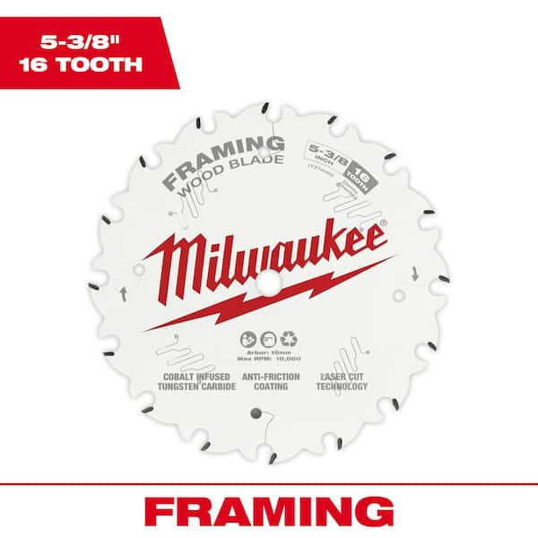 Milwaukee 5-3/8 in. x 16-Tooth Framing Circular Saw Blade