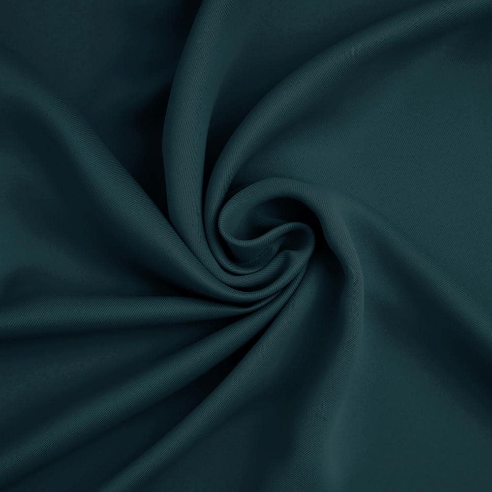 Teal Blackout Grommet Patio Door Curtain Panel, 100x84 Inch