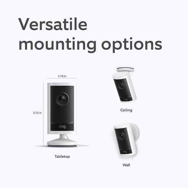 Ring Outdoor Cam Pro, Plug-In - Retinal 4K Security Camera, 10x