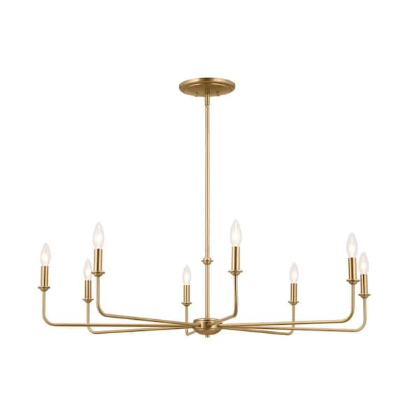 Kichler Vetivene 8-Light Gold French Country/Cottage Chandelier