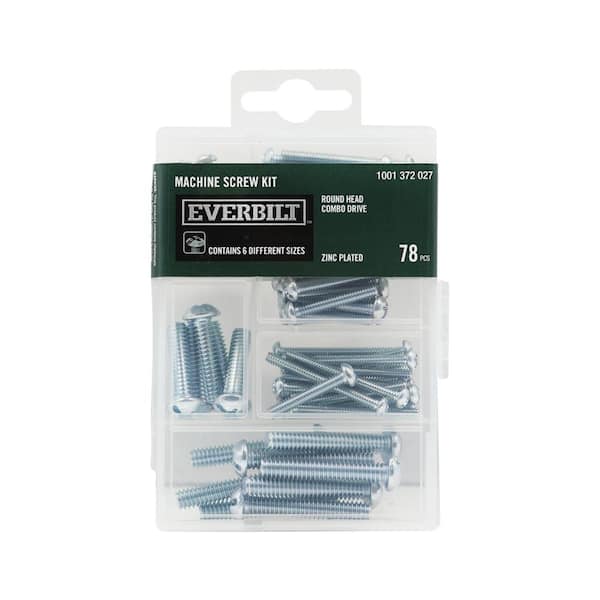 78-Piece Zinc-Plated Machine Screw Kit