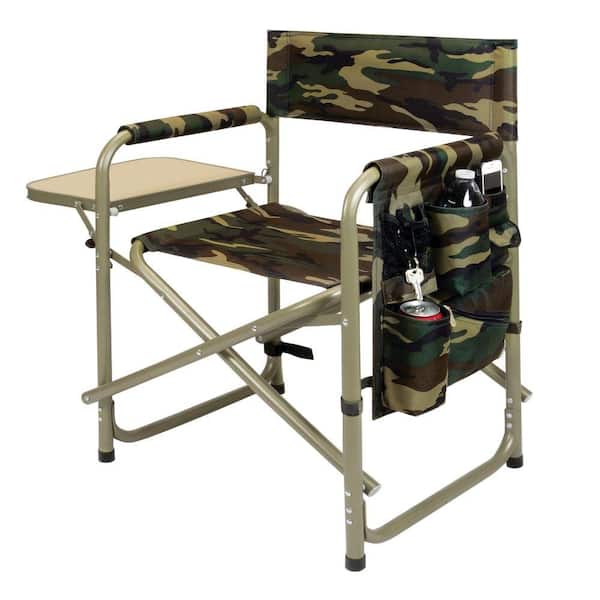 Picnic Time Camouflage Sports Portable Folding Patio Chair