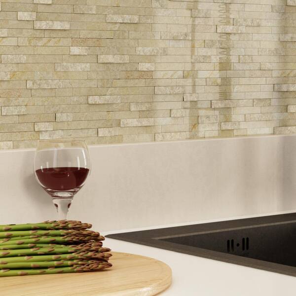 Apollo Tile (Sample) Floor and Wall Tile Emperador Dark, Beige Travertine 4-in x 4-in Polished Marble Floor and Wall Tile