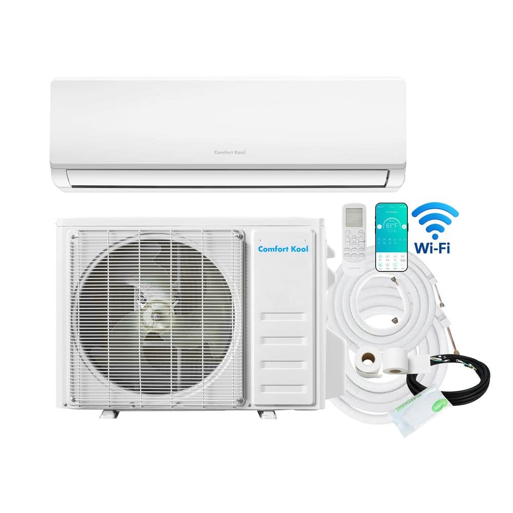 18,000 BTU 230-Volts 20 SEER2 1000-Sq.Ft Ductless Inverter Wi-Fi Mini Split AC with Heat Pump, 13ft Lineset R-32 price history on PriceWatchPro