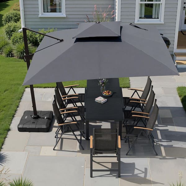 baby blue patio umbrella Square Light Transform your outdoor space Destination Gear 6ft Whiskey Auto Tilt in Folsom Length (cm):150
