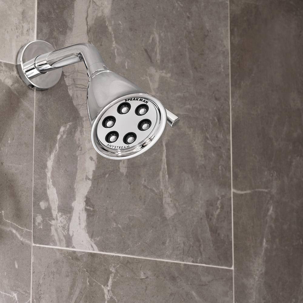 Icon Polished Chrome Medium Round Wall Mounted Shower Head