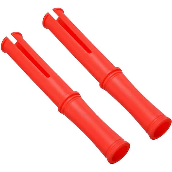 10 inch Shrink Wrap Handle 2-Pieces Plastic Stretch Wrap Dispenser for 1.5 in. Core Furniture Packing Red