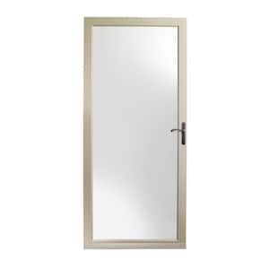 36 in. x 80 in. 3000 Series Sandtone Right-Hand Fullview Easy Install Storm Door with Oil-Rubbed Bronze Hardware